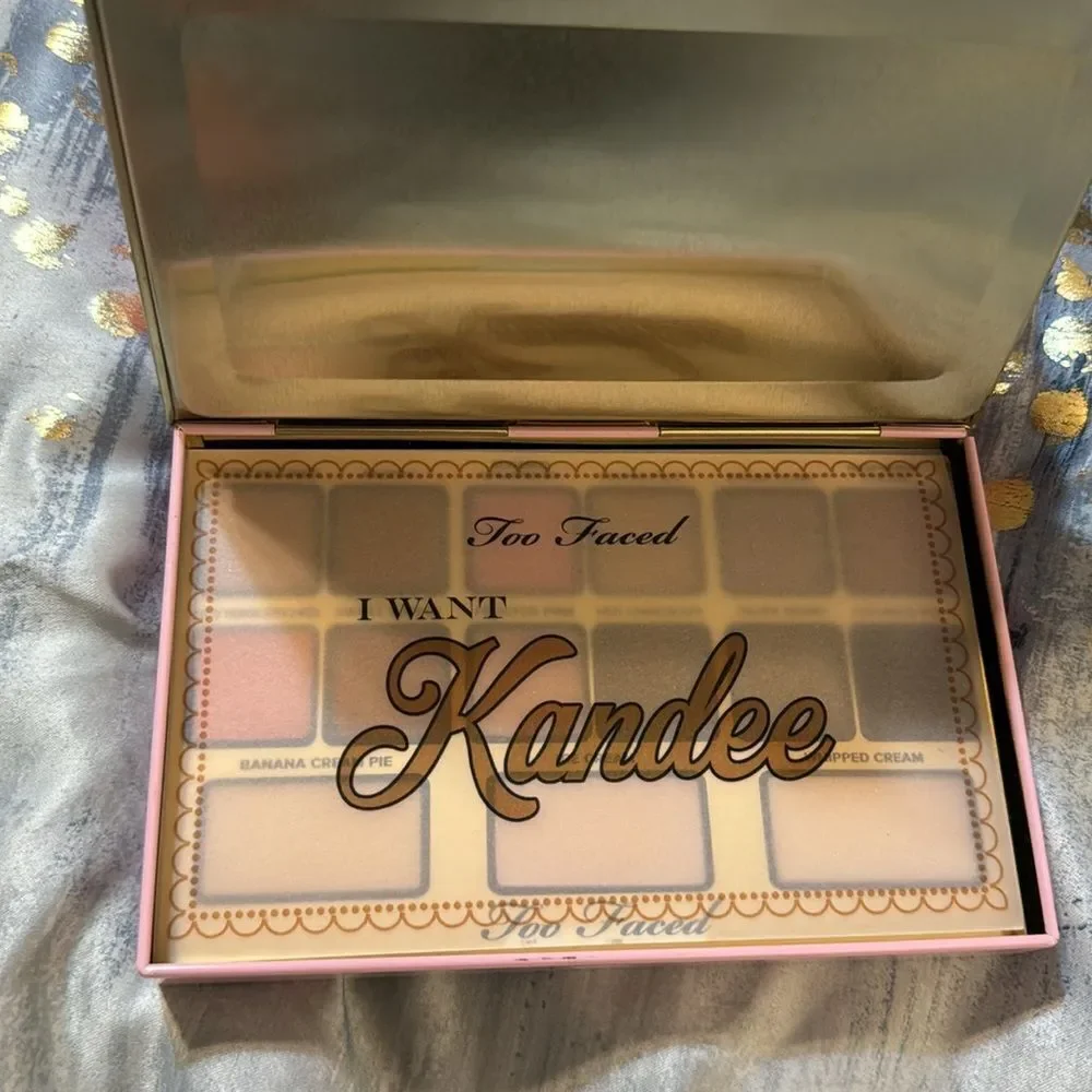 Too faced I want kandee eyeshadow palette limited edition make up